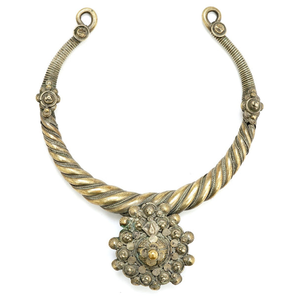 Turkmen breast plate, 14 x 18 cms